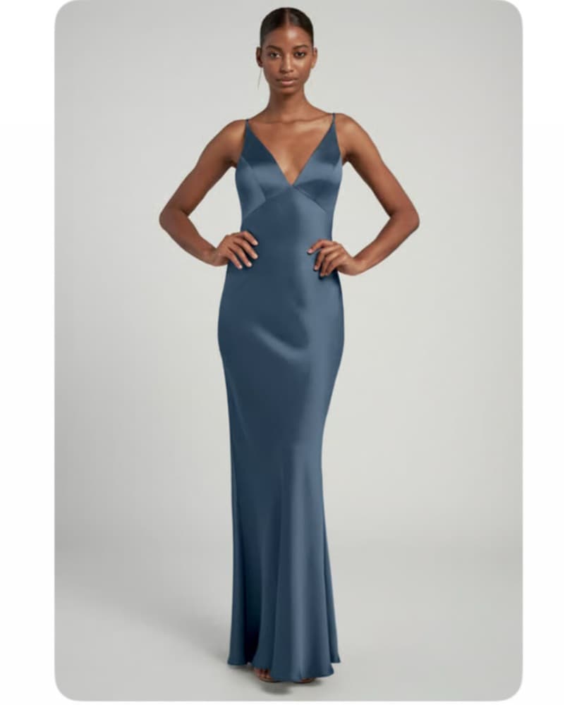 Jenny Yoo Eloise Evening Blue Dress - Image 1