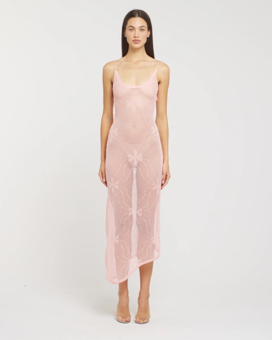 Asta Resort Fleur Dress In Blush - Image 1