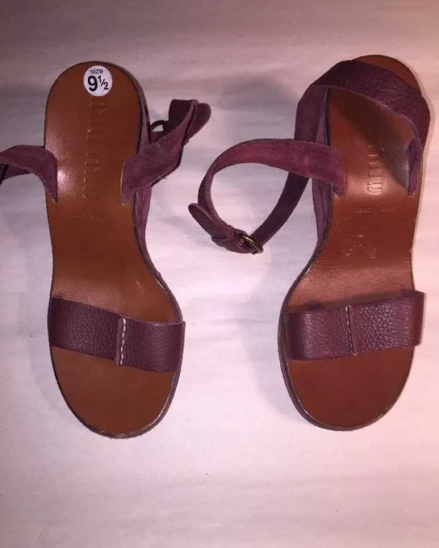 nwob MIU MIU size 39.5 wedge heels - Image 5