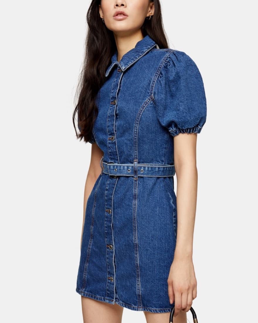 Denim Mini Dress  - Image 3