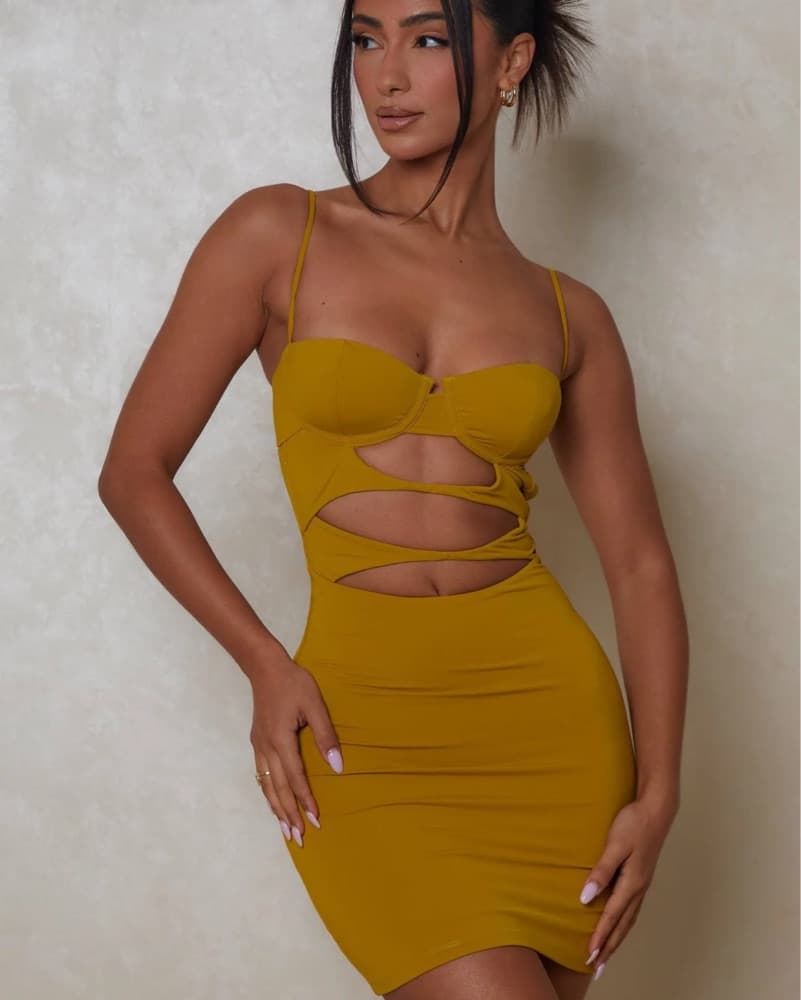 Stunning Cutout Mini Dress - Image 4