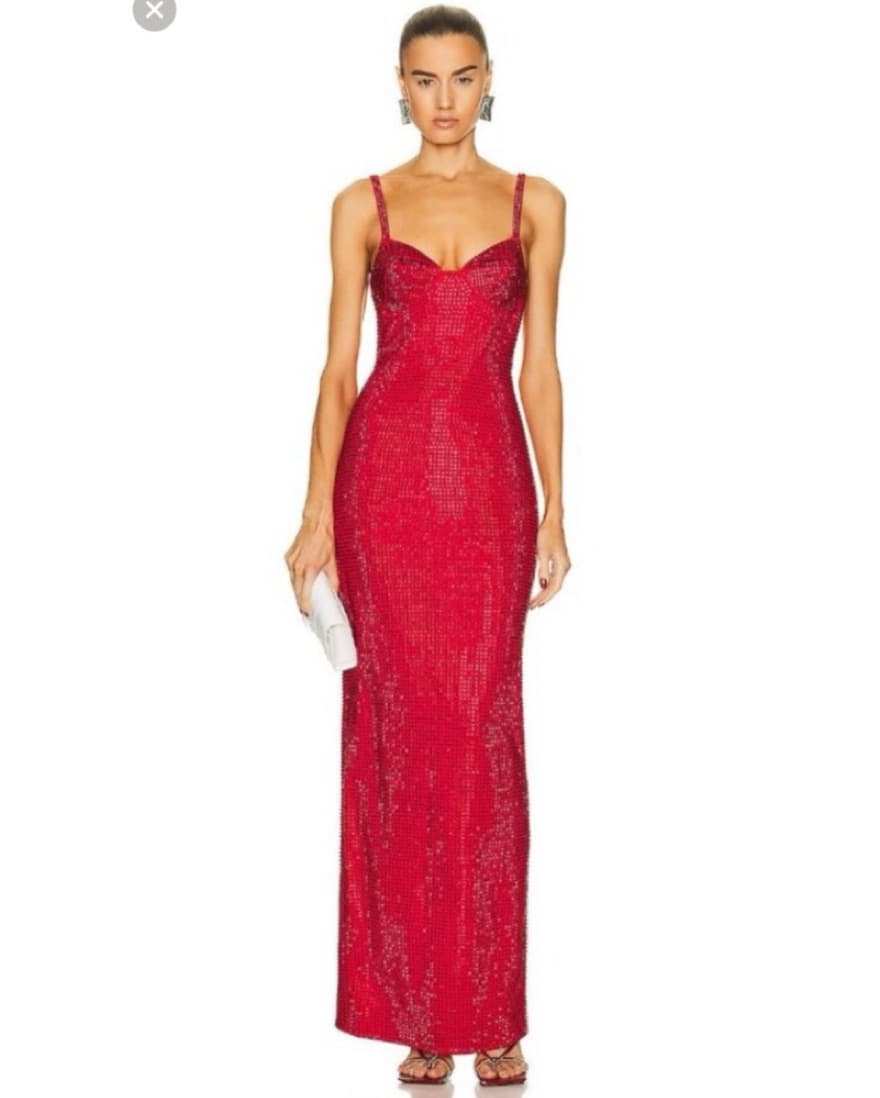 AREA Crystal embellished coloum Gown  - Image 1