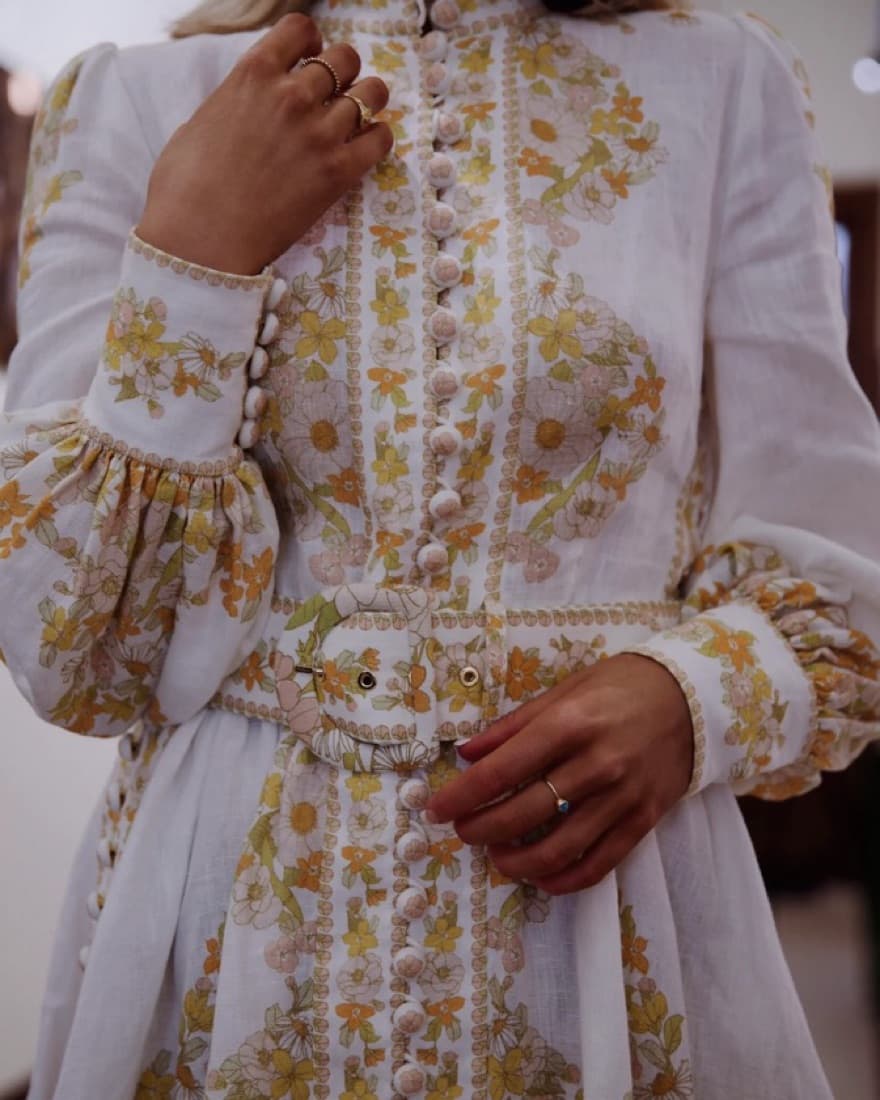 Zimmermann Floral-Print Linen Dress - Image 5