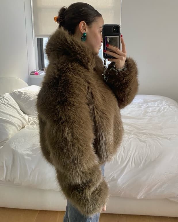 Frankie Shop Faux Fur Jacket - Image 2