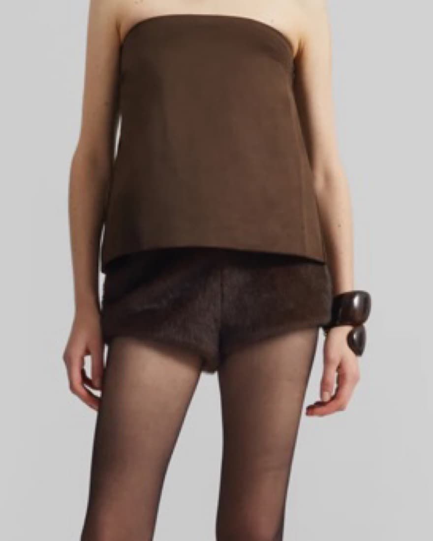 Frankie Shop Banff Faux Fur Hot Pants  - Image 3