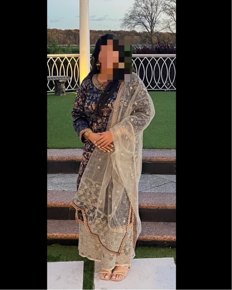 Navy blue Salwar Kameez - Image 2