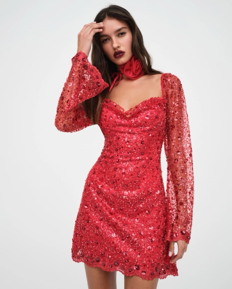 Red For Love & Lemons Mini Dress - Image 1