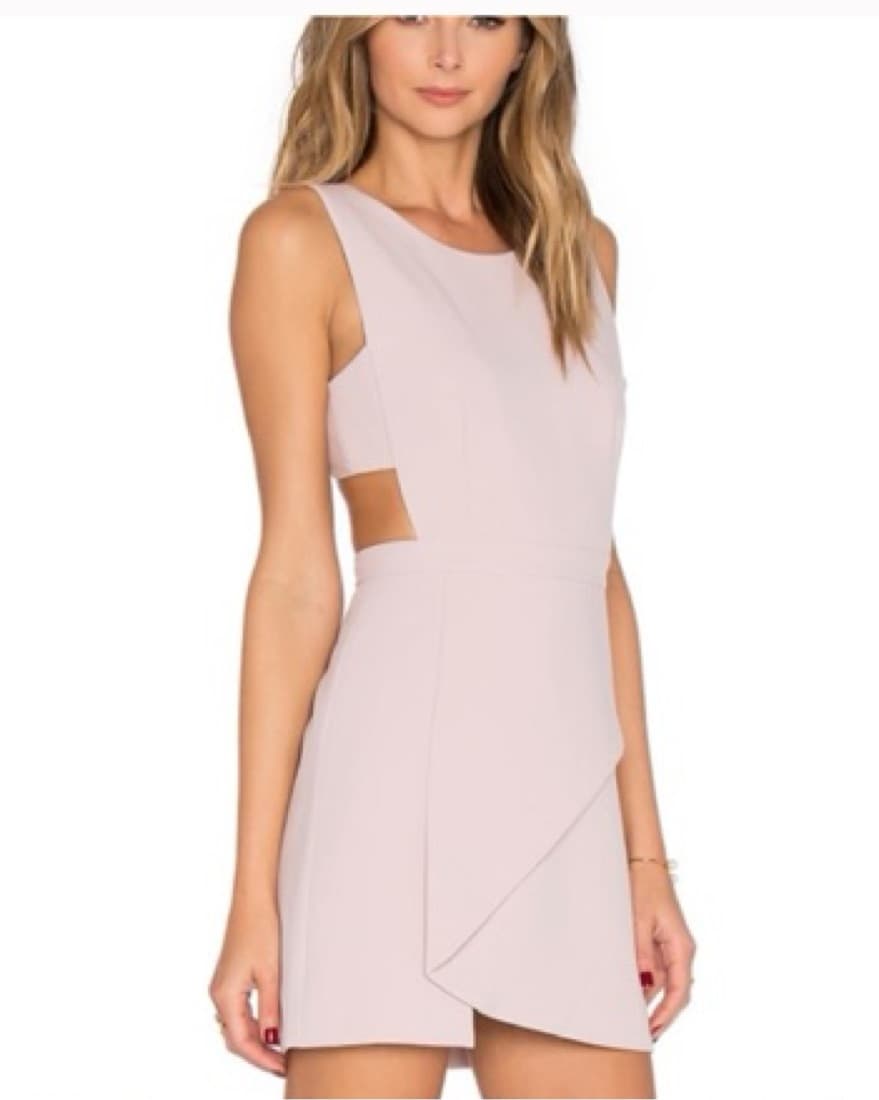BCBG Side Cutout Dress in Dusty Rose - Image 2