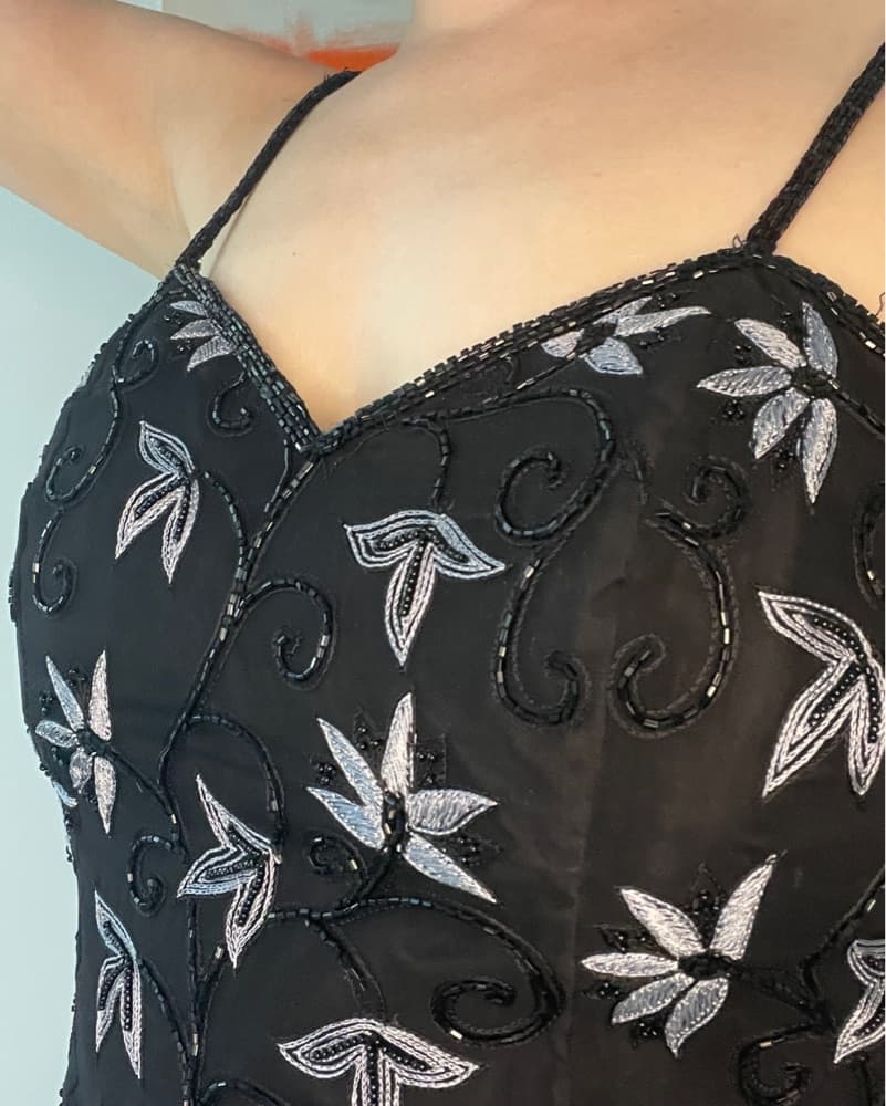 Vintage Beaded Corset Top - Image 4