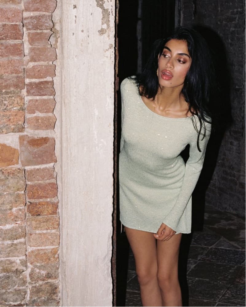 ASTA RESORT Long Sleeve Sequin Mini  - Image 4