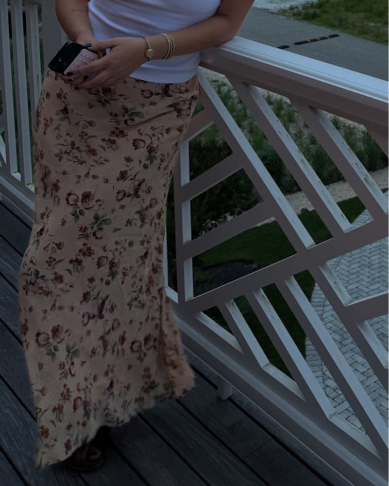 Vintage floral skirt  - Image 1