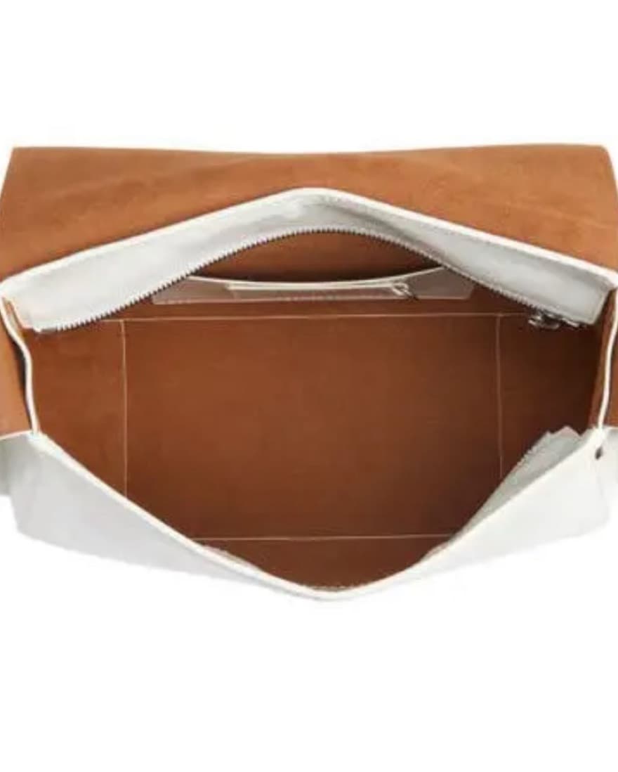 McQueen Crackled Leather Messenger Bag - Image 2