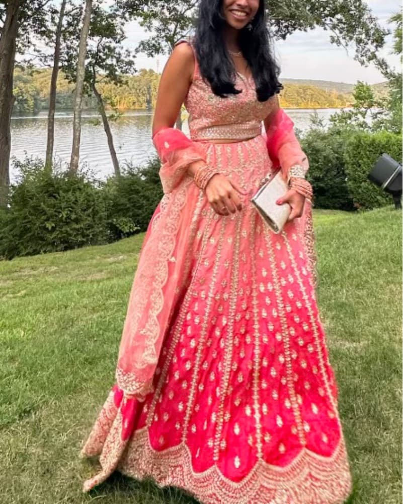 Elegant Ombre Sequin Lehenga - Image 5