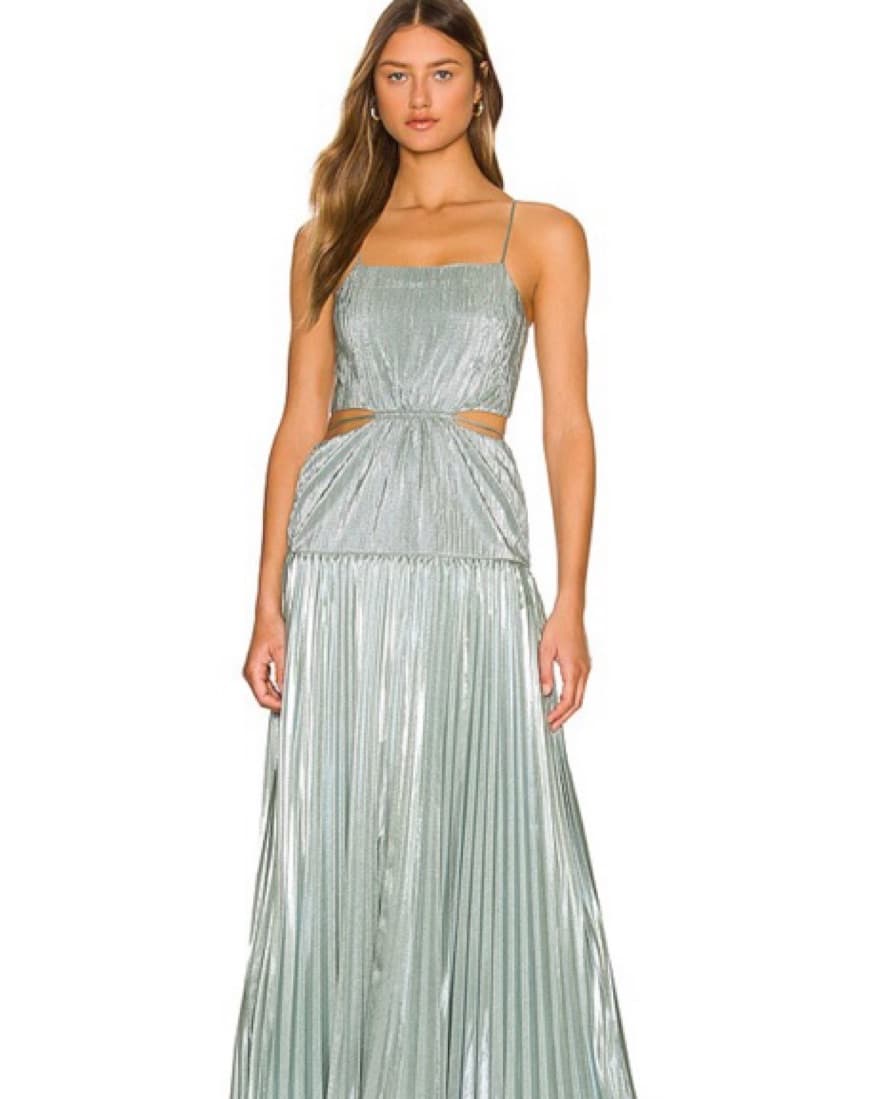 Blue/ Silver Black Tie Simkhai Gown - Image 2