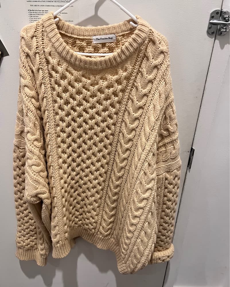 Oversized Cable Knit Sweater  - Image 2