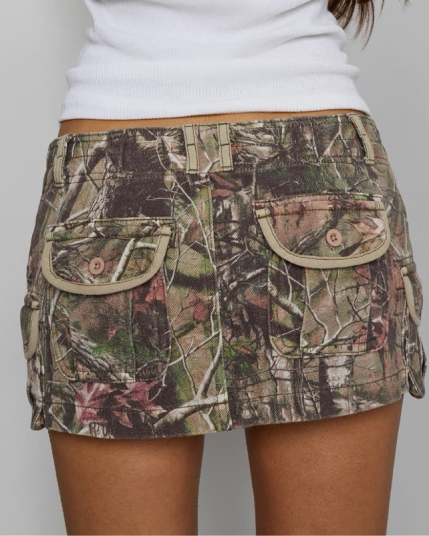 GUIZIO Camo Tactical Cargo Skirt - Image 5