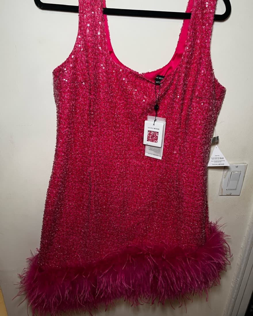 Nadine Merabi Pink Evie Dress - Image 4