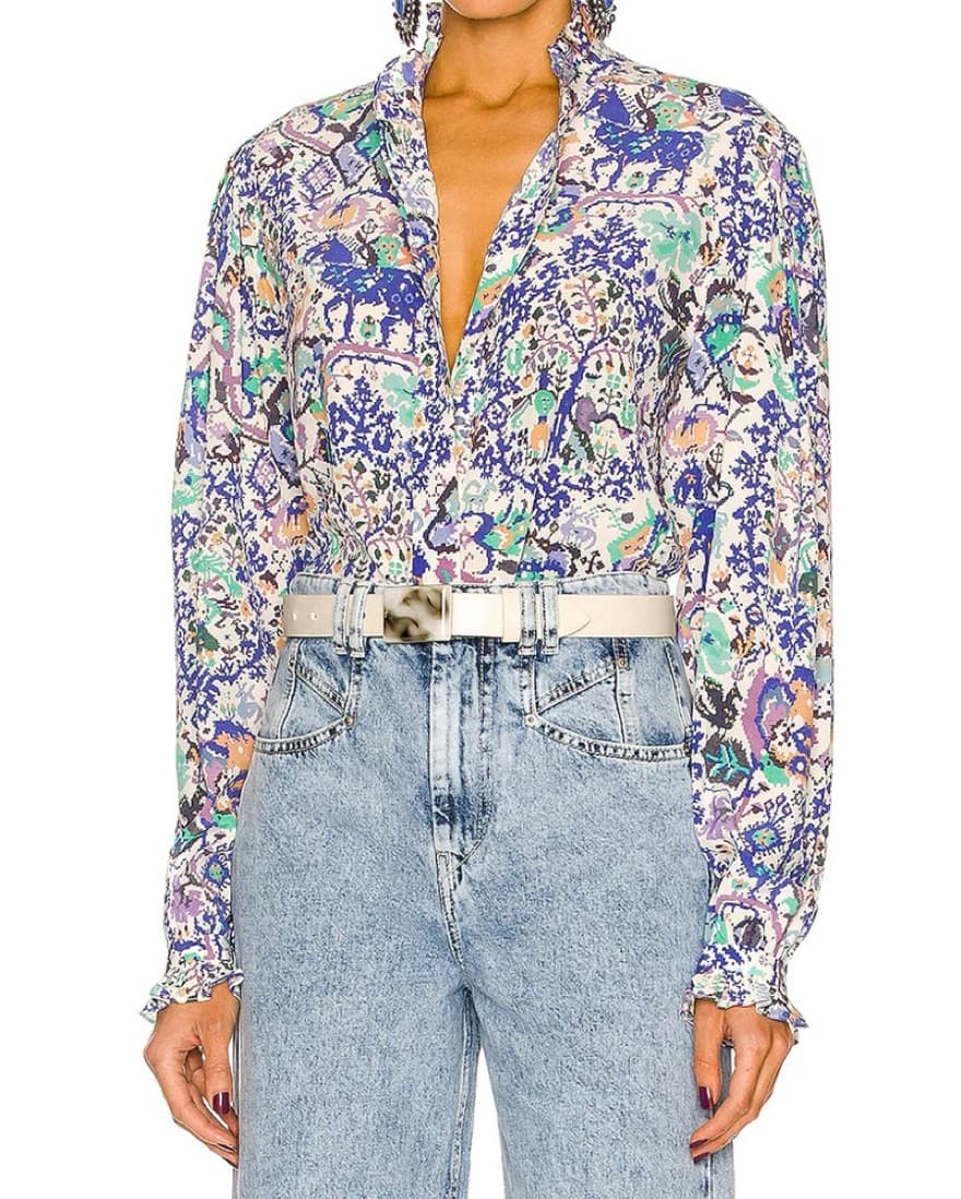 Isabel Marant Silk Top And Skirt Set - Image 1