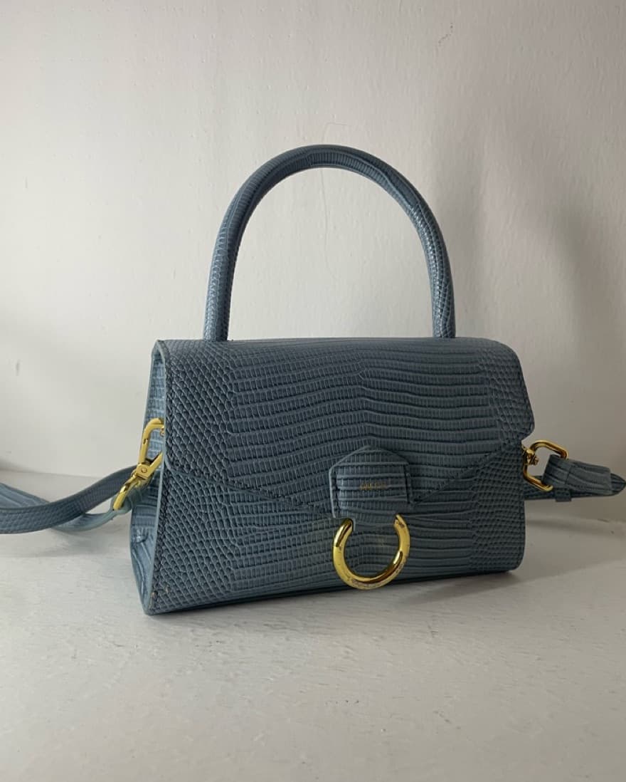 Blue snakeskin purse  - Image 1