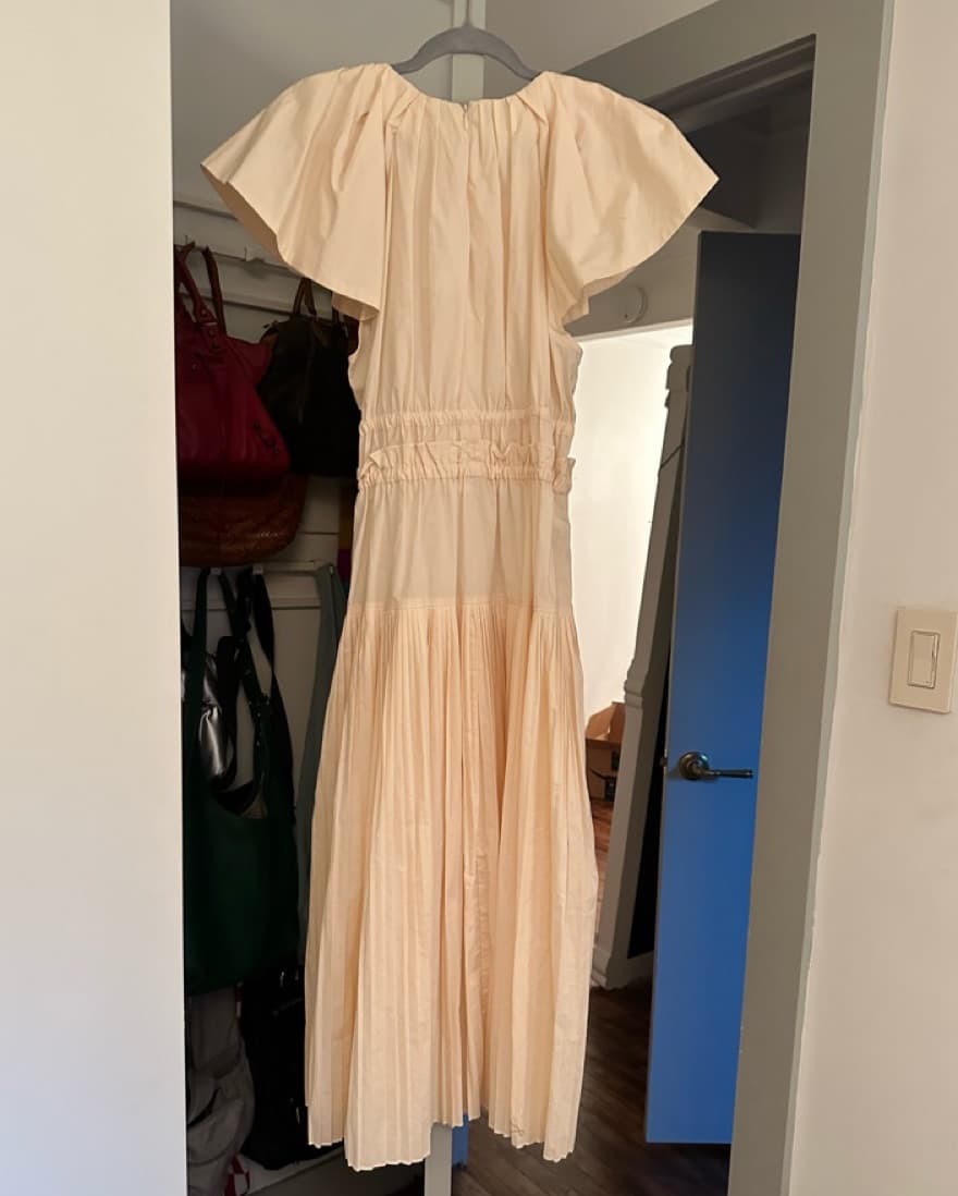 Ulla Johnson Blush Pink Pleated Dress - Image 5