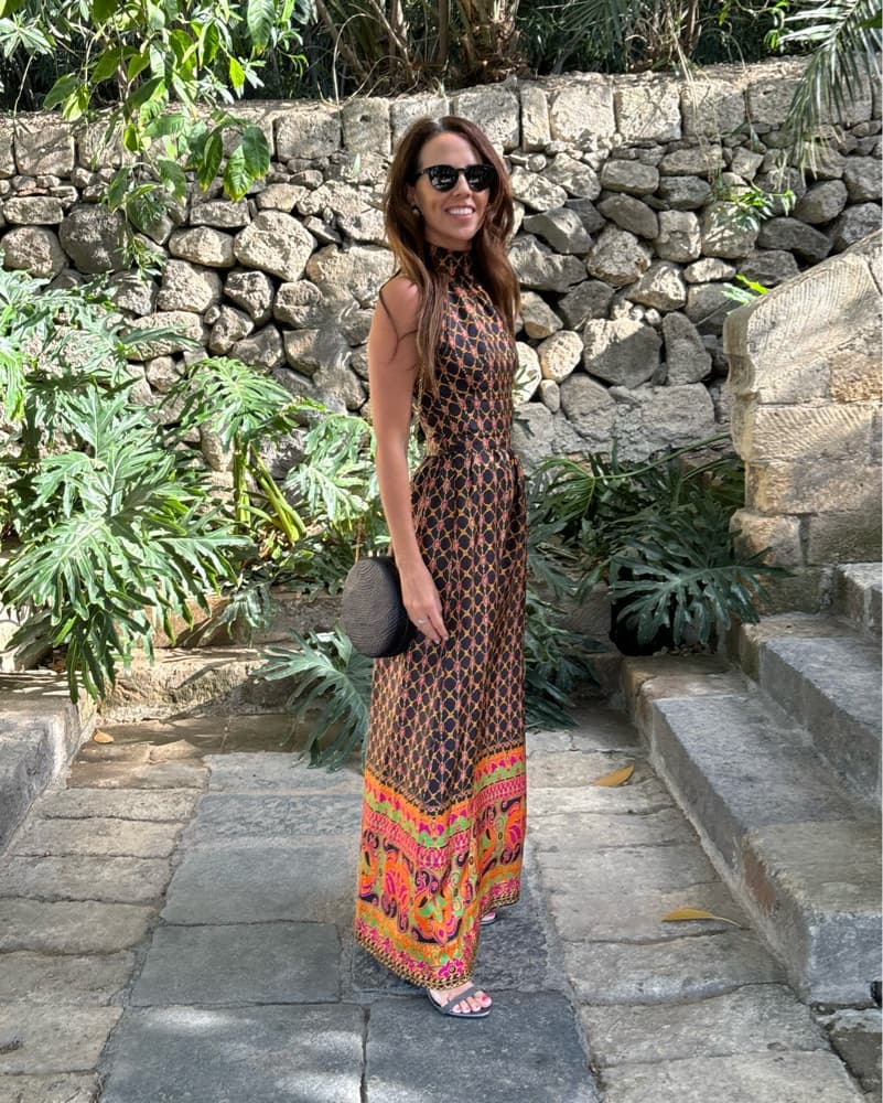 Vintage ‘60s Silk Halter Gown  - Image 2