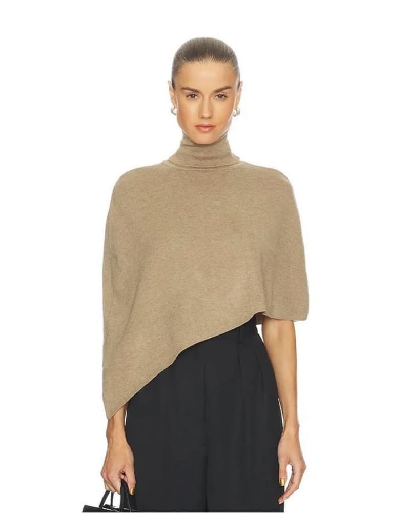 Revolve All The Ways Beige Cape Poncho - Image 3
