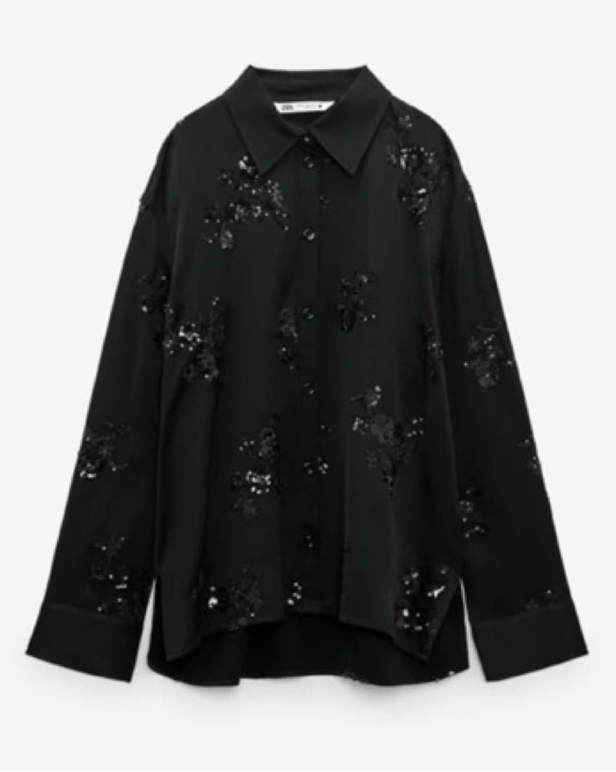 ZARA EMBROIDERED SEQUIN SHIRT & PANTS - Image 5