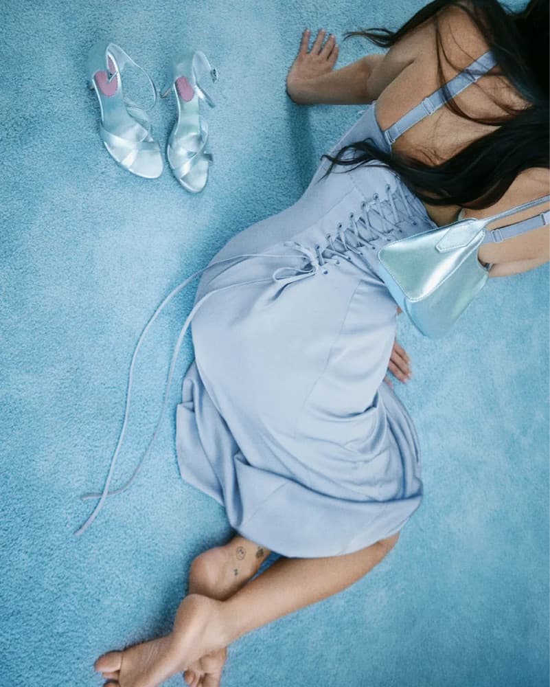 Reformation Britney Satin Dress - Image 2