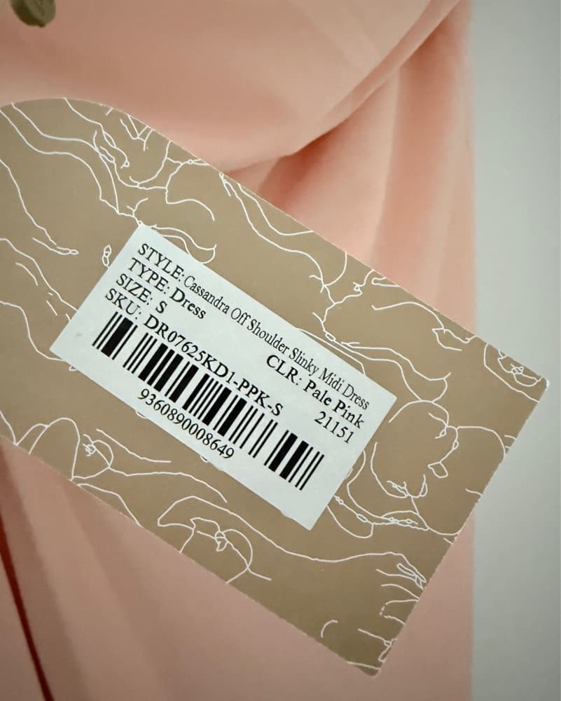 Cassandra Off The Shoulder Slinky dress - Image 6