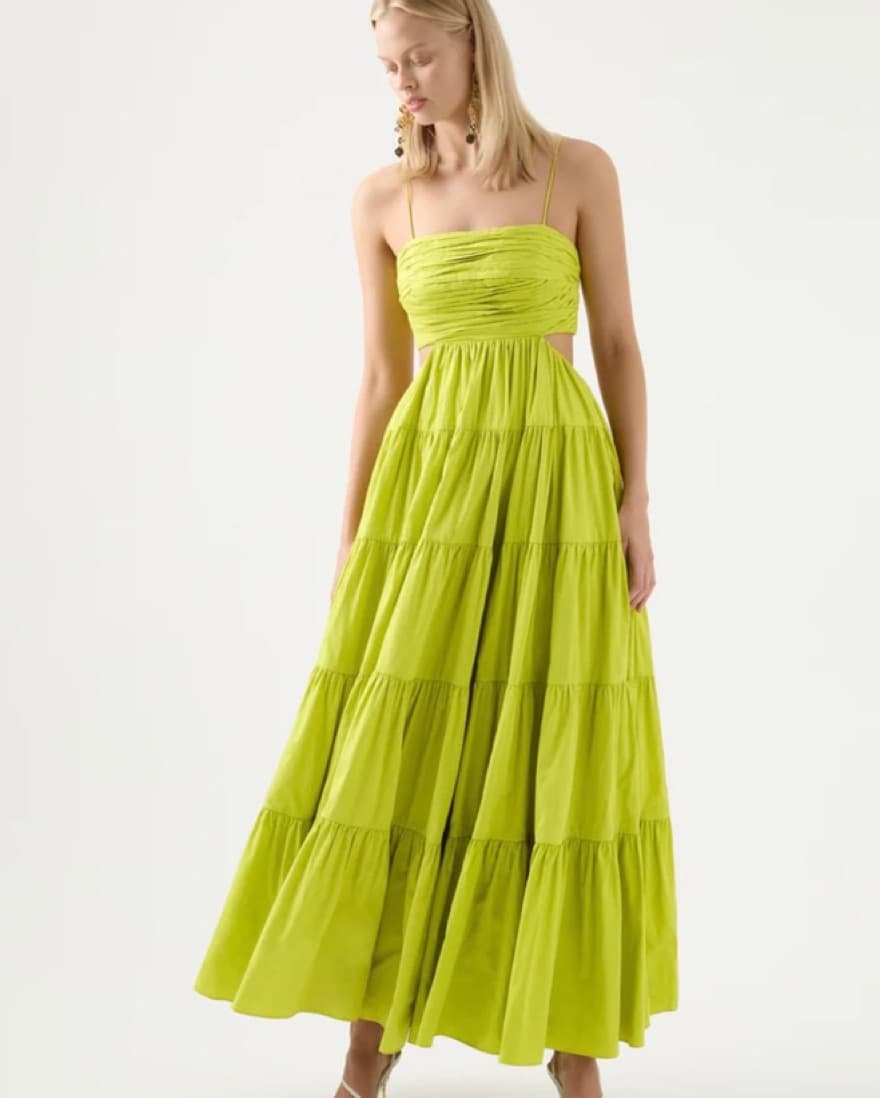 AJE Sartre Cut Out Tiered Maxi Dress - Image 5