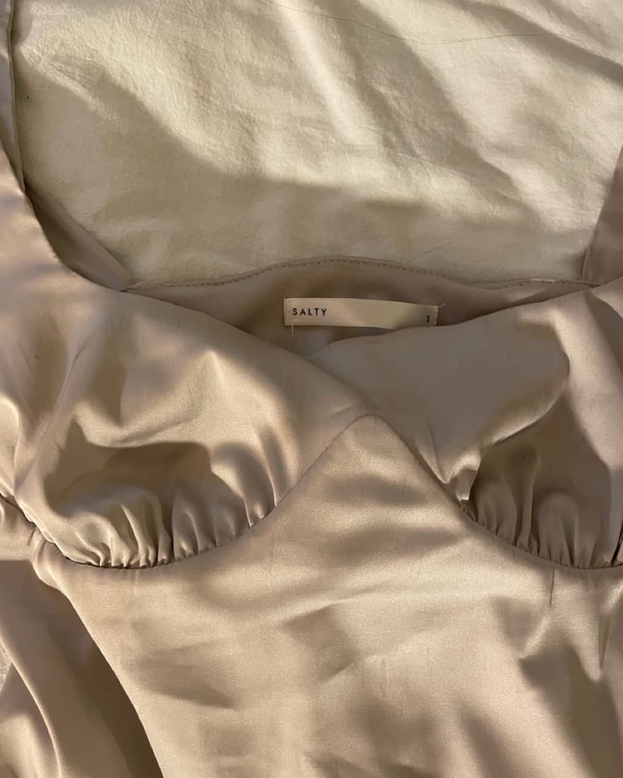 Silver Satin Top - Image 3