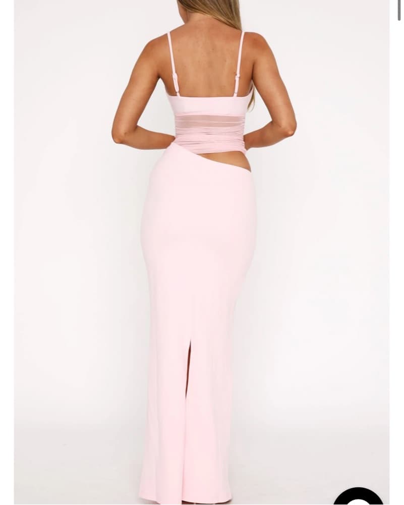 White Fox Pink Mesh Dress  - Image 2