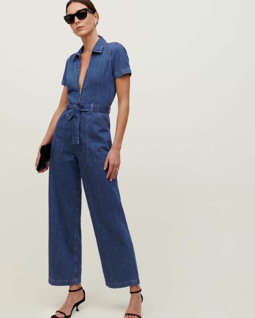 Reformation Denim Jumpsuit - Image 1