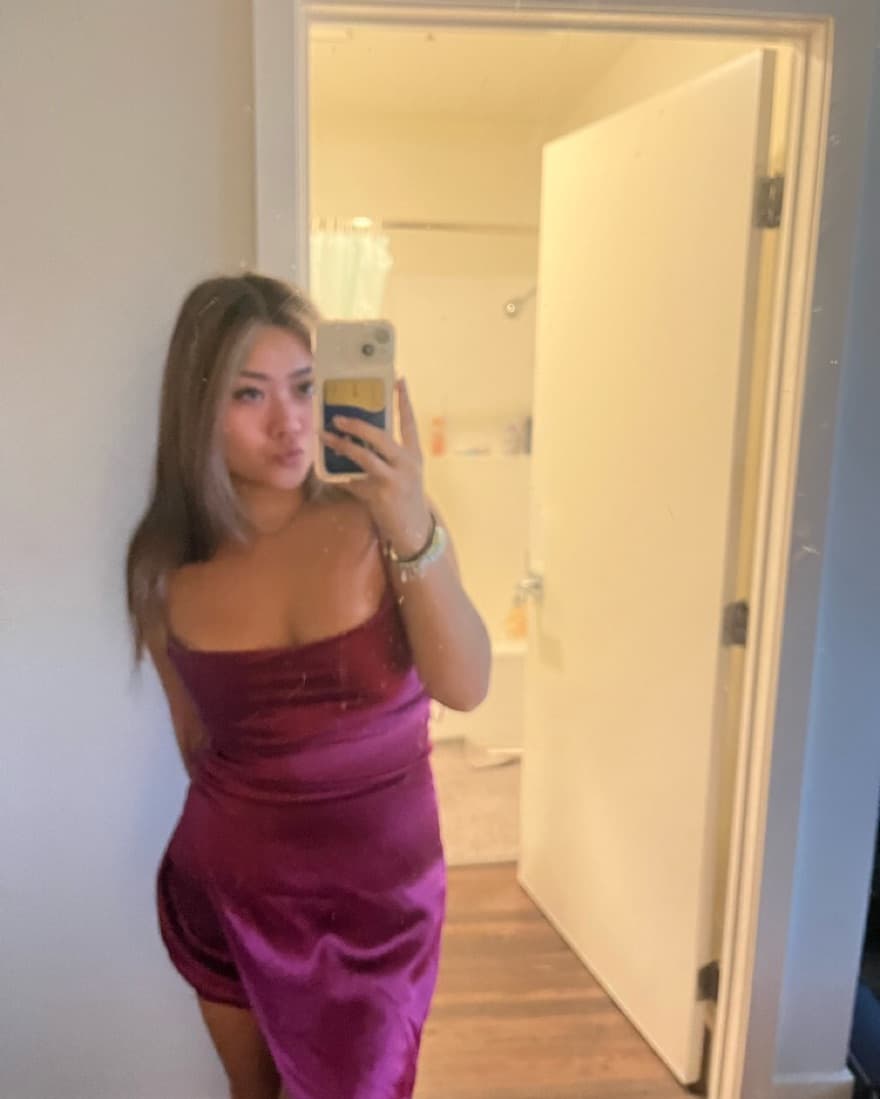 Pink Silk Formal Dress - Image 1