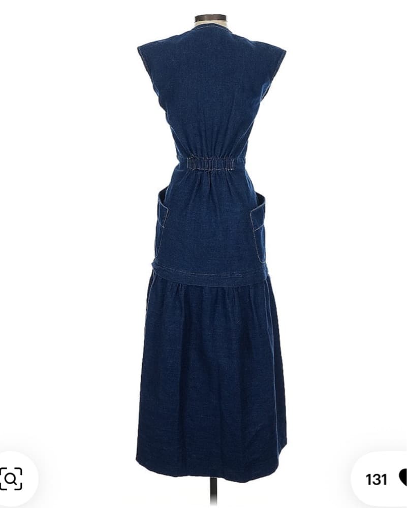 Mia denim wrap dress - Image 4