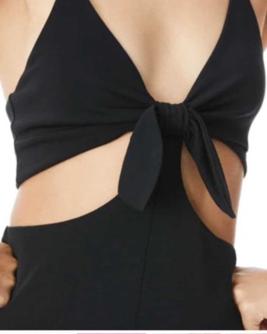 Black Cut Out Jumpsuit - Image 3