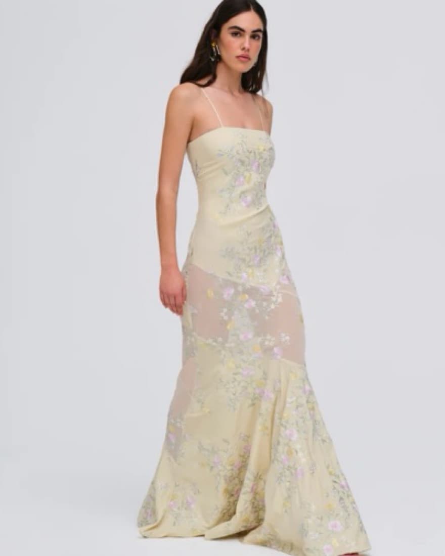 Jacqueline yellow maxi dress - Image 2