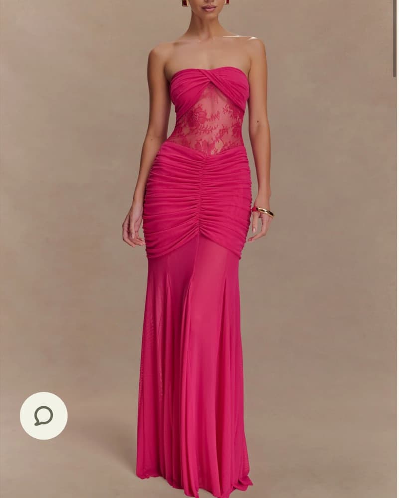 Meski Khadijah Lace And Mesh Maxi Dress  - Image 4