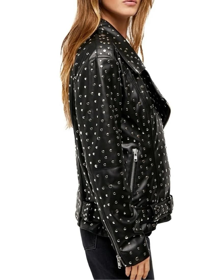 Free People Studded Moto Jacket - Image 1