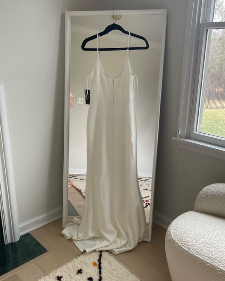 White Floor Length Dress  - Image 2