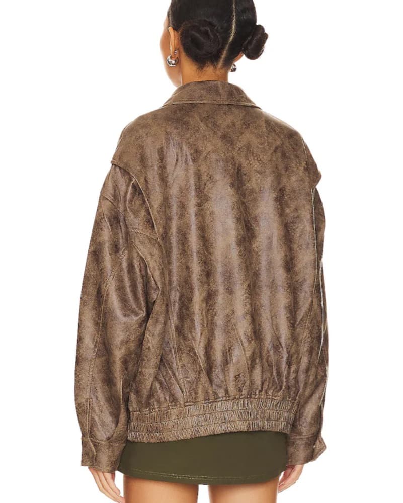 Lioness Kenny Bomber in Chocolate - Image 3