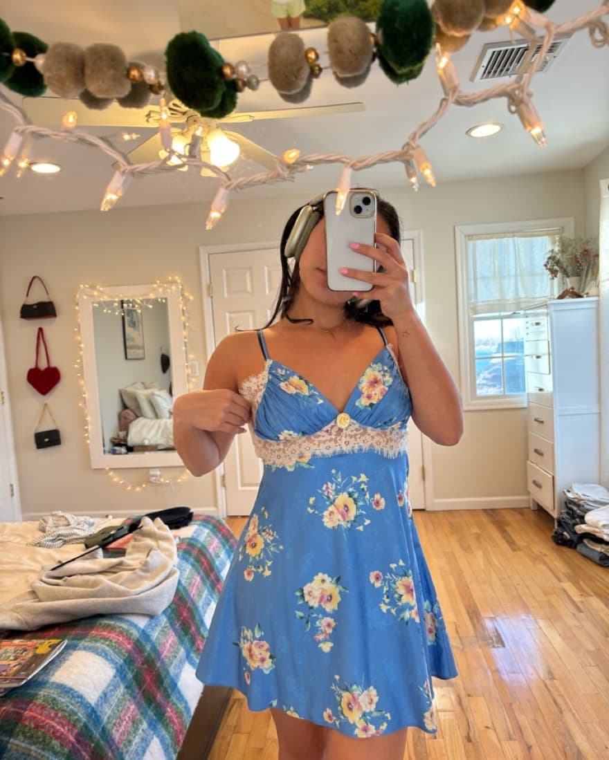 Blue Floral Sundress - Image 5