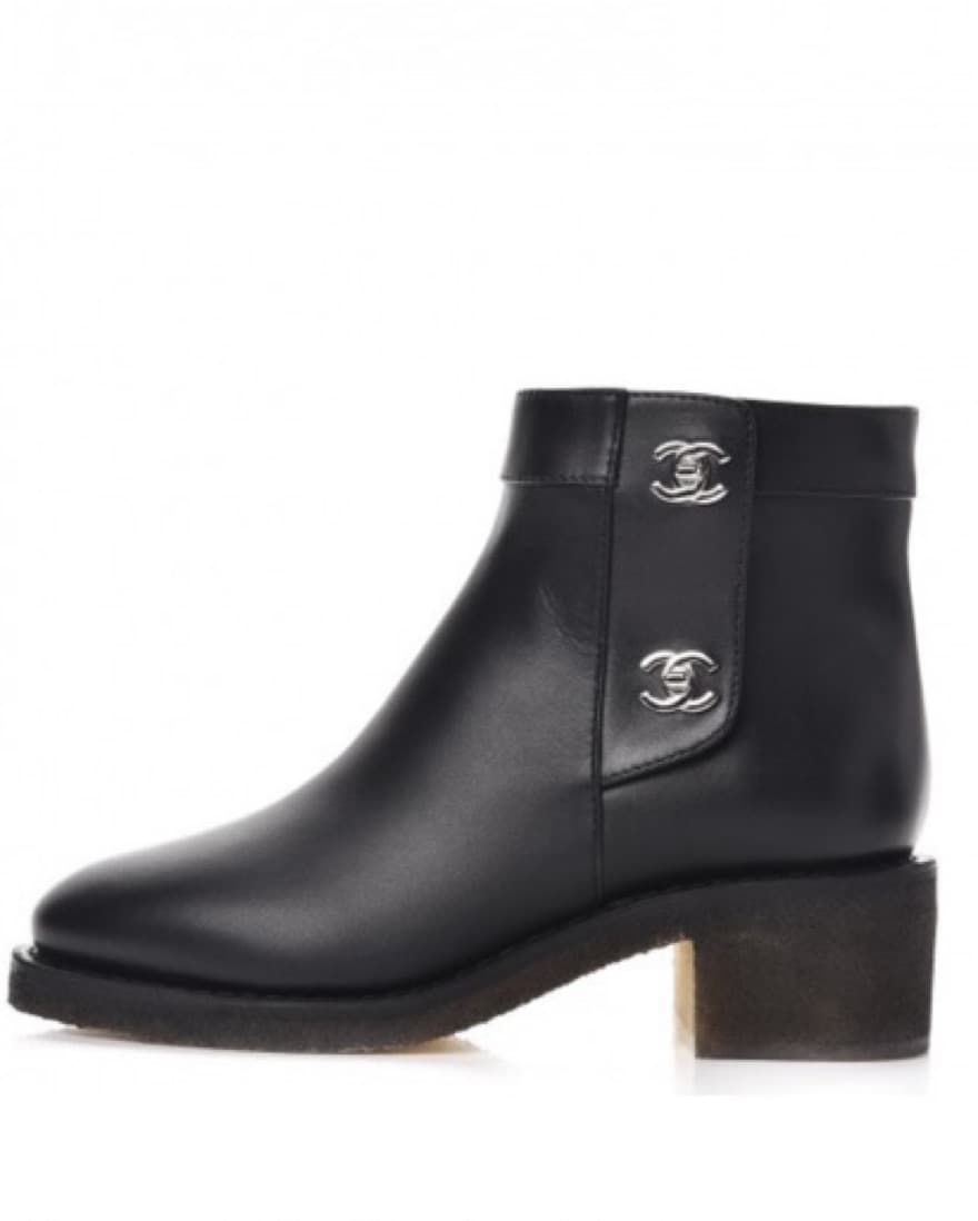 Chanel Calfskin Turnlock Booties - Image 1