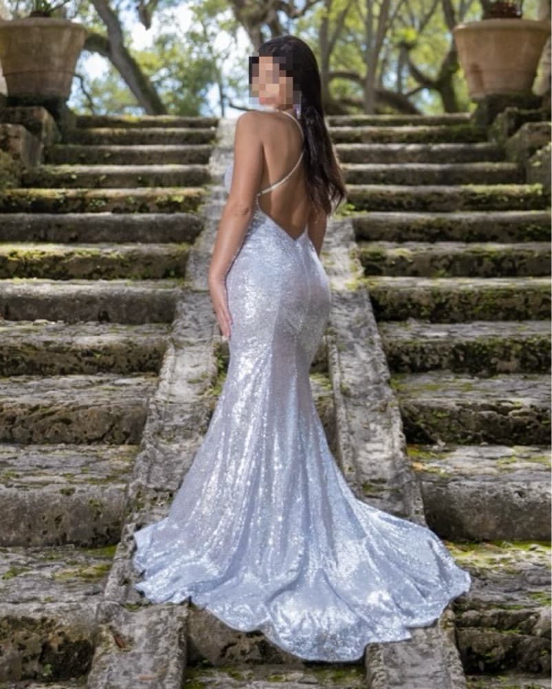 Shimmering Sequin Mermaid Gown - Image 1