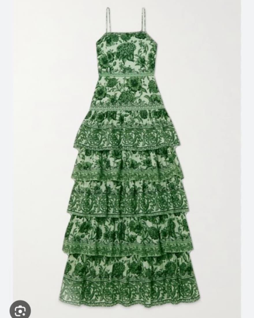 Alice + Olivia Green Valencia Dress - Image 2
