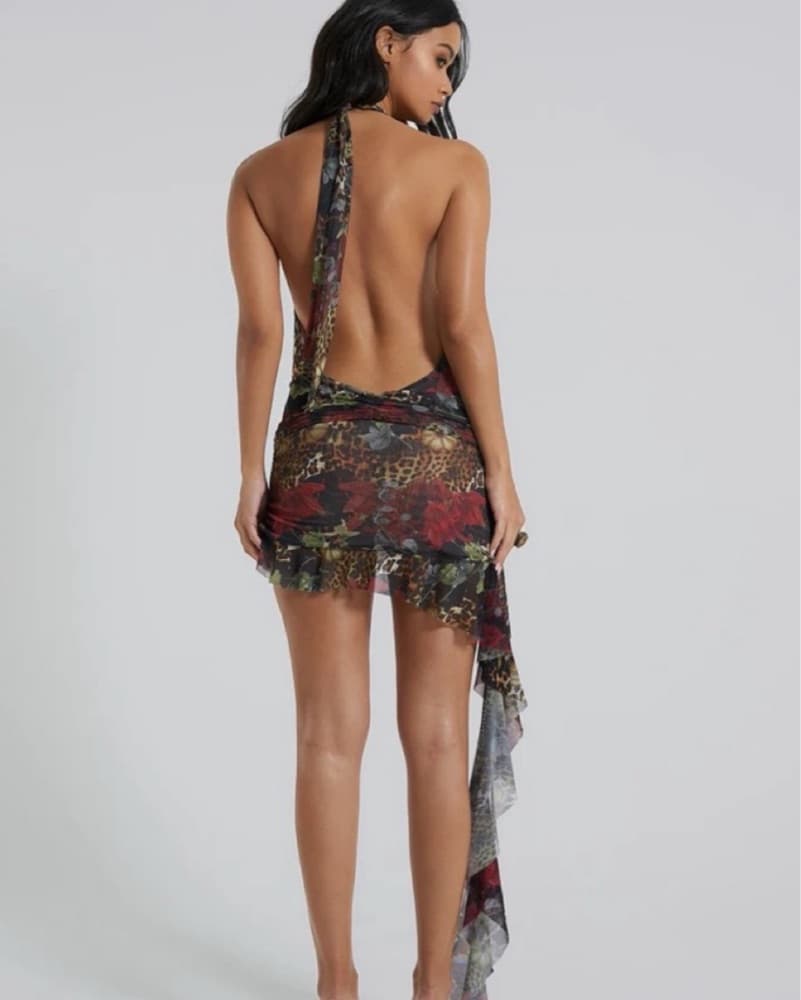 Jaded London Cindy Plunge Mini Dress - Image 3