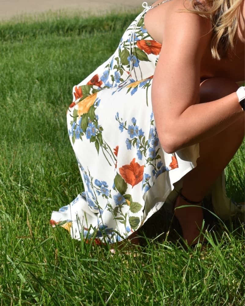 Floral Midi Dress - Image 3