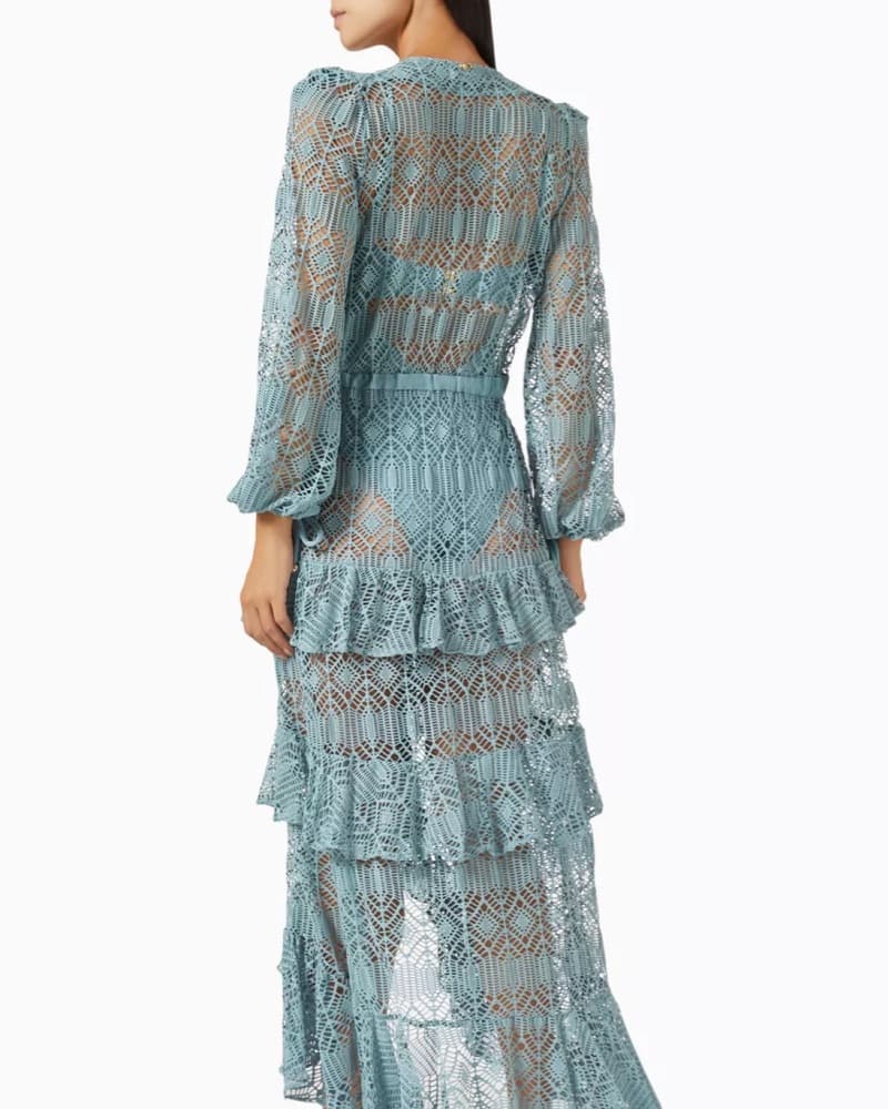 PatBo Seashell Lycra Rose Coverup Dress - Image 5