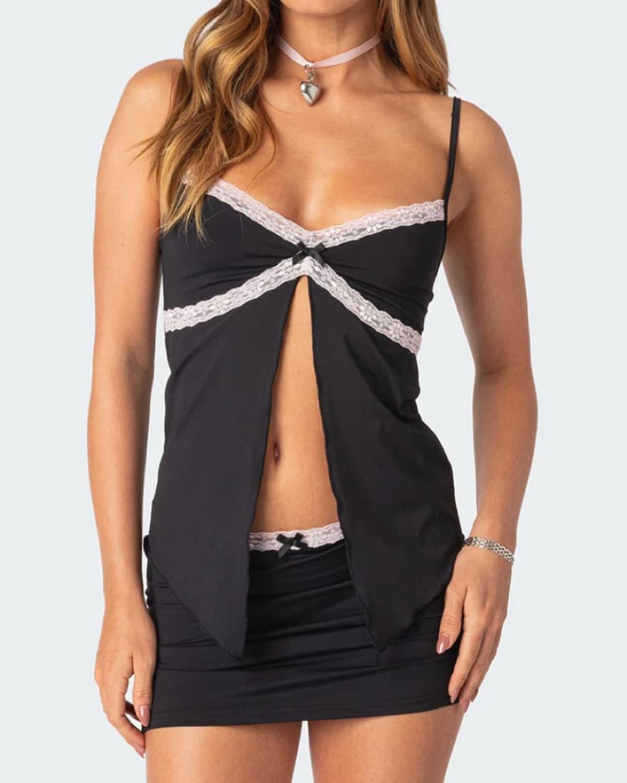 Edikted Shirt & Skirt Set - Image 1