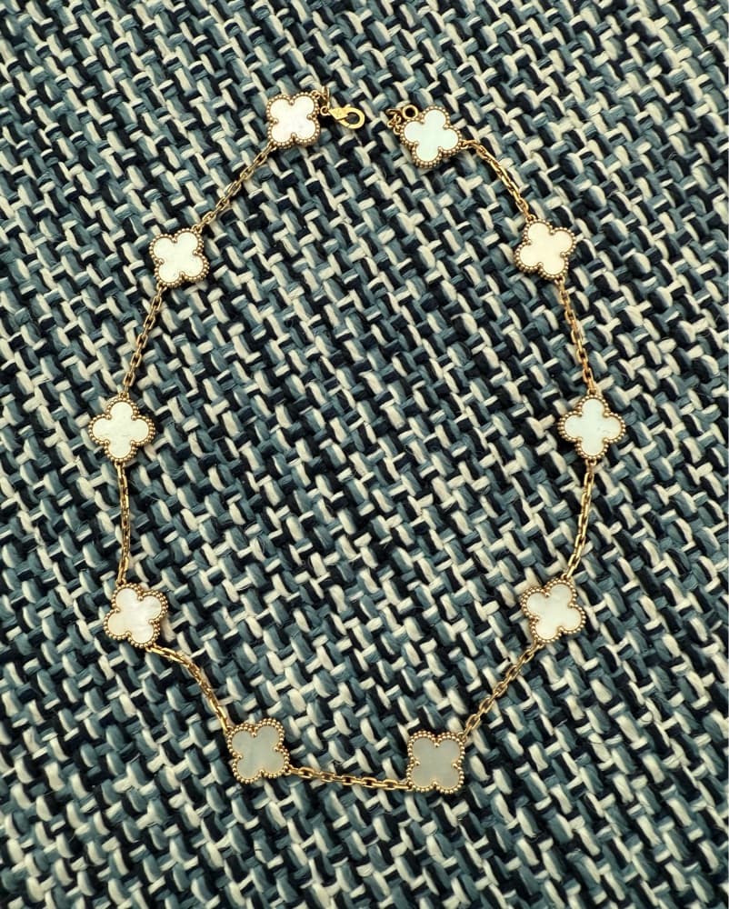 Van Cleef Alhambra Mother of Pearl Necklace - Image 3
